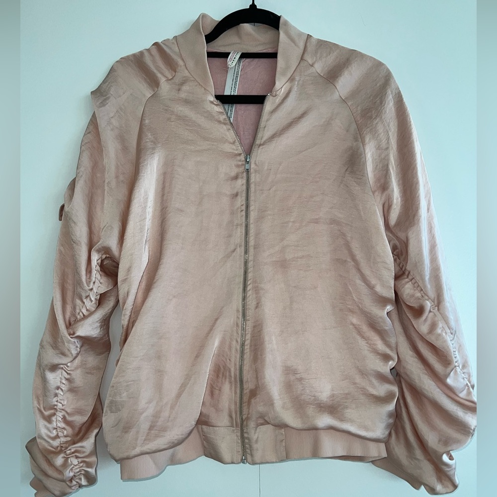 Free People Movement Lightweight Pink Bomber